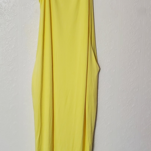 Women's stretchy sunflower yellow maxi dress 2xl - Picture 2 of 12